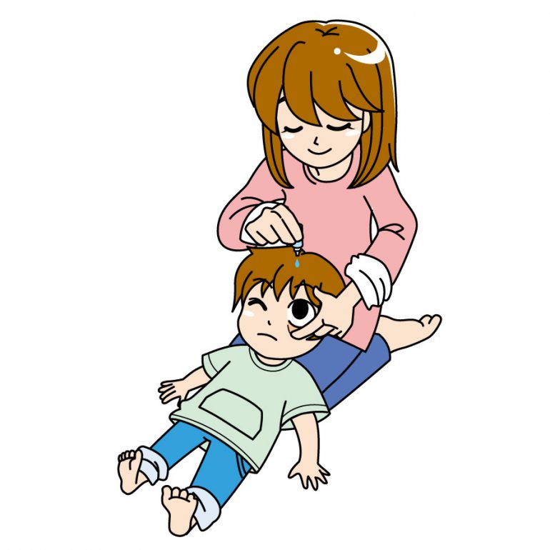 子供　目薬　さしかた